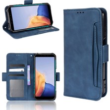 BDT Market Ile Uyumlu Ulefone Armor X9 Kredi Kartı Tutuculu Kickstand Koruyucu Cüzdan Kılıfı, Flip Folyo Kitap Pu Deri Darbeye Dayanıklı Kapak (Yurt Dışından)