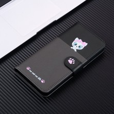 BDT Market Uyumlu Samsung Galaxy S21 Fe Sevimli Hayvan Desenli Kart Yuvalı Cüzdan Kılıfı (Yurt Dışından)