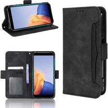 BDT Market Ile Uyumlu Ulefone Armor X9 Kredi Kartı Tutuculu Kickstand Koruyucu Cüzdan Kılıfı, Flip Folyo Kitap Pu Deri Darbeye Dayanıklı Kapak (Yurt Dışından)