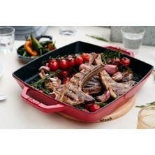 Staub La Cocotte  Döküm Demir  Izgara Tava  28 X 28 Cm Kiraz