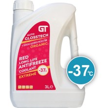 Auto Kama Auto Glosstech Car Coolant Red Antifreeze - 37°c 3litre Kırmızı Antifriz