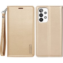 Seashell Digital Hanman Minuo Serisi Samsung Galaxy A53 5g Için Flip Cüzdan Kapağı Tam Koruma Pu Deri Telefon Kılıfı Stand-Gold (Yurt Dışından)