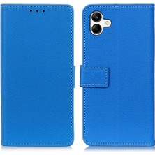 Seashell Digital Samsung Galaxy A04 4g (164.4 x 76.3 x 9.1 Mm), Pu Deri Folyo Flip Kapak Standı Koruyucu Telefon Kabuk Mavisi Için Damla Geçirmez Telefon Cüzdan Kasası (Yurt Dışından)