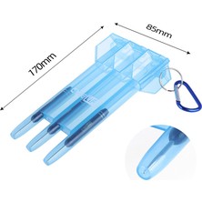 Chaoduo Shop Beyaz Şeffaf Stil Cyeelife Plastik Dart Anahtar Tokalı Taşıma Çantası Dart Taşıma Cüzdanı Tutucu Kutu 11 Renk (Yurt Dışından)