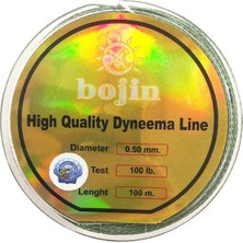 BOJİN DFT  Dyneema İp Misina 100 m - 0.50mm - Yeşil