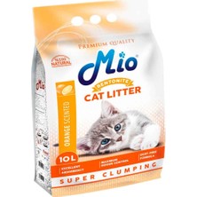 Mio Kedi Kumu Portakal Kokulu Topaklaşan İnce 10 Lt
