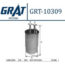 Grat 10309 10309 Mazot Filtresi Boxer 11- 3.0 Hdı / Jumper / Accent Era 09- Getz 06- Euro5