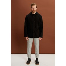 Alexander Gardi Alexandergardı Kapüşonlu Içi Şardonlu Oversize Hırka (E23-607 03)