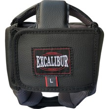 Excalibur Boks Kaskı Kafa Koruyucu Kask Amatör Müsabaka Modeli Siyah