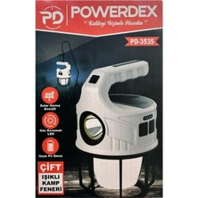 Powerdex Çift Işıklı Güneş Enerjili Kamp Feneri