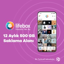 Lifebox 12 Aylık 500 GB Saklama Alanı