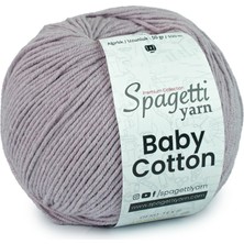 Spagetti Yarn Baby Cotton Açık Lila El Örgü Ipliği
