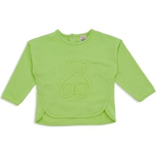 Bebelop Erkek Bebek Çocuk Gofre Kabartma Ayı 2'li Alt Üst Pantalon Takım