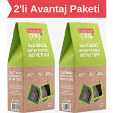 Eczacının Çiftliği Glutensiz Antep Fıstıklı Meyve Topu 90g X 2 Adet / Vegan, Şeker Ilavesiz, Katkısız, Koruyucusuz