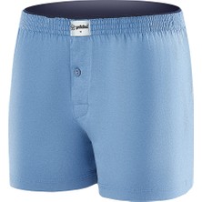 Yıldız Çamaşır Yıldız 3'lü Paket Havlu Bel Penye Düz Boxer  Pamuk Q43D