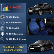 Space Oto Koltuk Minderi, Volkswagen Araçlara Uyumlu 2'li Set Özel Tasarım Minder Premium