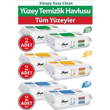 Sleepy Easy Clean Yüzey Temizlik Havlusu 6lı Set