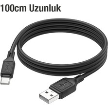 Hoco X90 USB To Type-C 3A Silikon Hızlı Şarj ve Data Kablosu