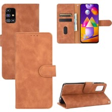 YH Market Samsung Galaxy M31S Deri Folio Flip Kılıf Tam Koruma (Yurt Dışından)
