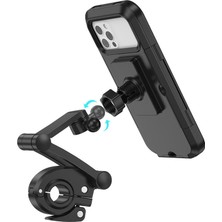 Hoco Profesyonel Telefon Tutucu Motosiklet Bisiklet Scooter Için Gidon Telefon Tutucu 4.5-7 Inç Tüm Telefonlara Uyumlu CA101