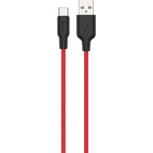 Hoco X21 Plus USB To Type-C 3A Silikon Hızlı Şarj ve Data Kablosu