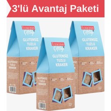 Eczacının Çiftliği Glutensiz Tuzlu Kraker 35g X 3 Adet / Vegan, Şeker Ilavesiz, Katkısız, Koruyucusuz