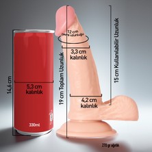 LOVEX Realistik Yapay Penis Çeşitleri 19 cm Sahici Dokulu Dildo Vibratörler Vantuzlu Hakiki Damarlı Testisli Anal Dildo Vibratörü Titreşimsiz Seks Oyuncağı Uniseks Erkek Vibratör & Kadın Vibratörleri