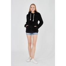 Grody Grody.t  Kapüşonlu Peluş Sweatshirt Hoody Siyah