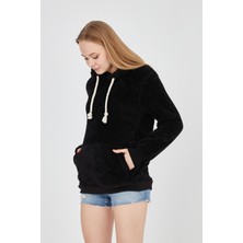 Grody Grody.t  Kapüşonlu Peluş Sweatshirt Hoody Siyah