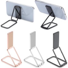 GongtuShop Gümüş Tarzı 360 Döndürme Katlanabilir Cep Telefonu Standı Geri Ultra Tonlu Zil Tutucu Masa Metal Parmak Kickstand Için Çok Açılı Taşınabilir (Yurt Dışından)