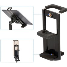 GongtuShop Evrensel 2ın1 Tripod Montaj Telefon Tablet Tutucu Klip iPhone Akıllı Cep Telefonları Için Notebook Adaptörü Kelepçe Standı Mobil Destek (Yurt Dışından)