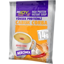 Bigjoy Sports Bigjoy Foods Yüksek Proteinli Çabuk Çorba Mercimek 12 Adet x 30 gr - 14 gr Protein