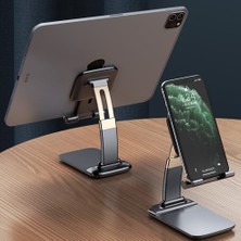 GongtuShop Beyaz-Shensuo Tarzı 2022 Metal Masaüstü Tablet Tutacağı Masa Hücresi Katlanabilir Uzatılabilir Destek Masası Cep Telefonu Tutacağı iPhone iPad Için Ayarlanabilir Stand (Yurt Dışından)