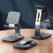 GongtuShop Beyaz-Shensuo Tarzı 2022 Metal Masaüstü Tablet Tutacağı Masa Hücresi Katlanabilir Uzatılabilir Destek Masası Cep Telefonu Tutacağı iPhone iPad Için Ayarlanabilir Stand (Yurt Dışından)