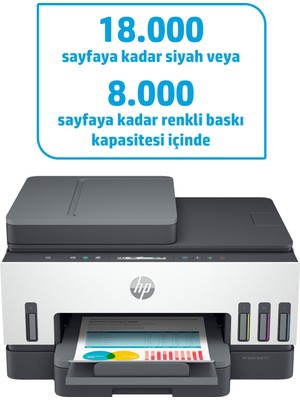 Hp Smart Tank 750 Renkli Yaz/tar/fot Wi-Fi A4 6UU47A