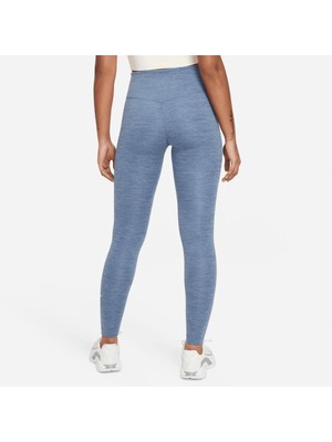 Nike One Performance Training Dri Fit Leggings Toparlayıcı Iç Cepli Mavi Tayt