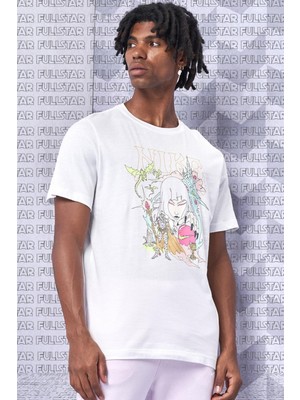 Nike Fantasy Graphic Unisex Tee White Ince Jarse Pamuk Unisex Tişört Beyaz