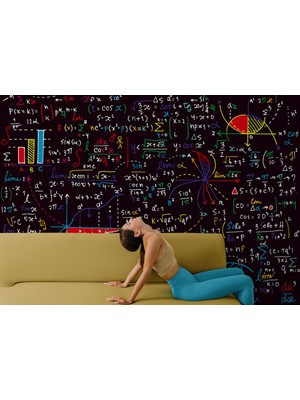 Harita Sepeti Matemetik Formullerinin Olduğu Duvar Kağıdı - Posteri-5085