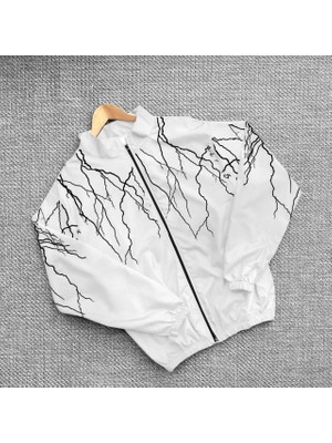 İyiliğin Anahtarları Dijital Baskılı  Rüzgarlık Unisex Yağmurluk Oversize Paraşüt Kumaş