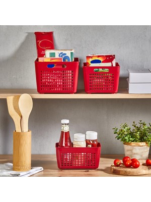 Selka Lavin 3 Adet 4 Lt. Dolap İçi Düzenleyici Bordo