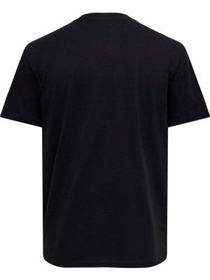 Only & Sons 22028171 Only & Sons Onslex Lıfe Reg Photoprınt Ss Tee Erkek T-Shirt Black