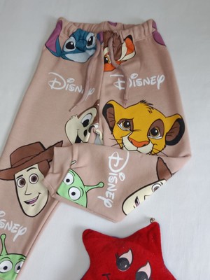 ESY Moda Kahverengi Disney Karakter Baskılı Erkek Çocuk Eşofman Takım