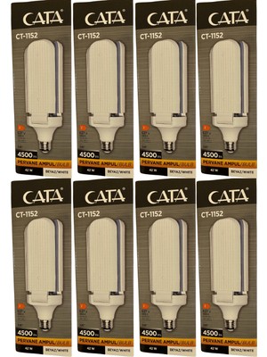 Cata CT-1152 42W 6400K (Beyaz Işık) E27 Duylu LED Pervane Ampul (8 Adet)