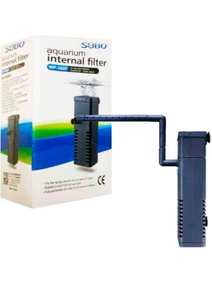 Sobo WP-300F Akvaryum İç Filtre 150 lt / Saat Debi ve 2 Watt Güç ile Etkili Temizlik