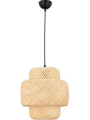 Istanbul Avize Rattan 30 cm Avize Bambu,iskandinav,bohem,modern Aydınlatma