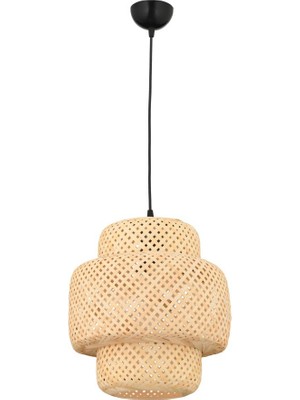 Istanbul Avize Rattan 30 cm Avize Bambu,iskandinav,bohem,modern Aydınlatma