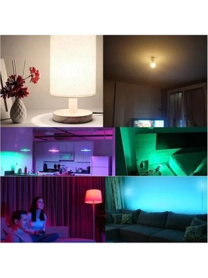 Atc Uzaktan Kumandalı 6500K 9W Rgb LED Ampul Beyaz Işık