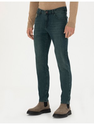 Pierre Cardin Erkek Mavi Slim Fit Jean Pantolon 50274361-VR036