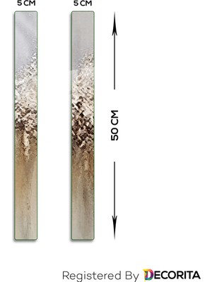 Cam Tablo | Romantik Seri | 3'lü Takım | Mistik Orman | 40CM x 60CM, 5cm x 50CM