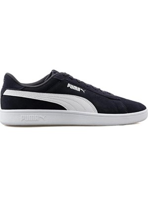 Puma Erkek Lacivert-Beyaz Süet Smash 3.0 Sneaker Ayakkabı VO39098403